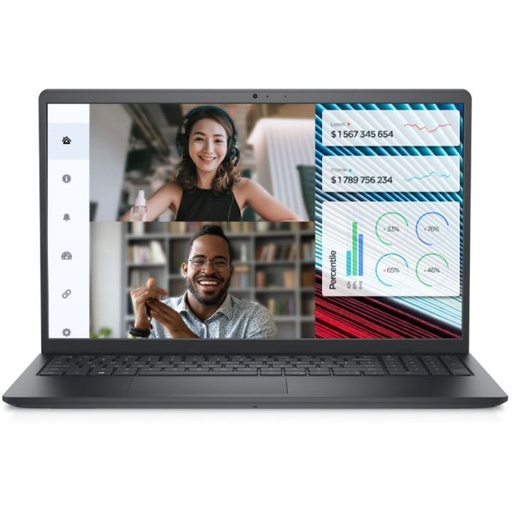 [N3001PVNB3520_UBU] Pc Portable Dell Vostro 3520 i3 12Gén 8Go 512Go SSD NOIR