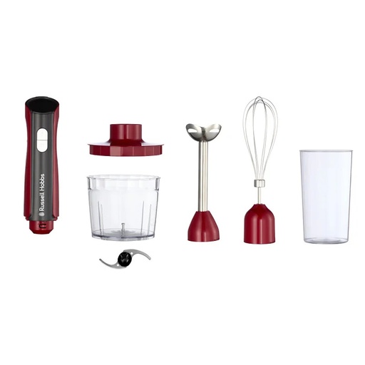 [27140-56] Mixeur Plongeant 3 en 1 Desire Russell Hobbs 500 W 27140-56 Rouge & Noir