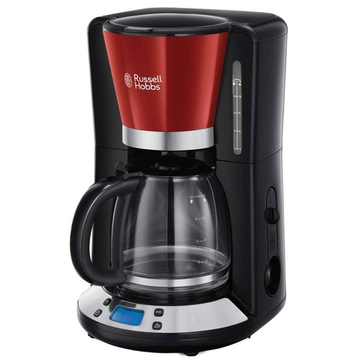 [24031-56] Cafetière Colours plus RUSSEL HOBBS 1.25 Litre 24031-56 Rouge