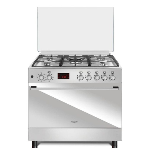[AME90IX] Cuisinière à Gaz FOUR ELECTRIQUE ARTHUR MARTIN 90cm 5 Feux - Inox