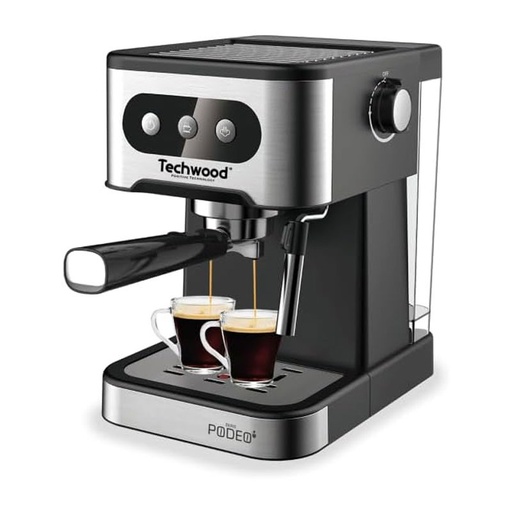 [TCA-156EXN] Machine Expresso TECHWOOD 1.5L 1350W  Noir  TCA-156EXN