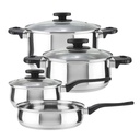 Set De Cuisine MAGEFESA 16CM+24CM+18+24CM 7 PIECES -INOX