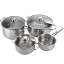 Set De Cuisine MAGEFESA 20CM+24CM+16+14CM 7 PIECES -INOX