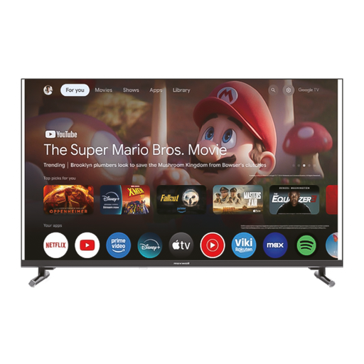 [MAX-40MG60] Tv Led MAXWELL 40" MG60 HD Smart avec Recepteur Integre - Noir