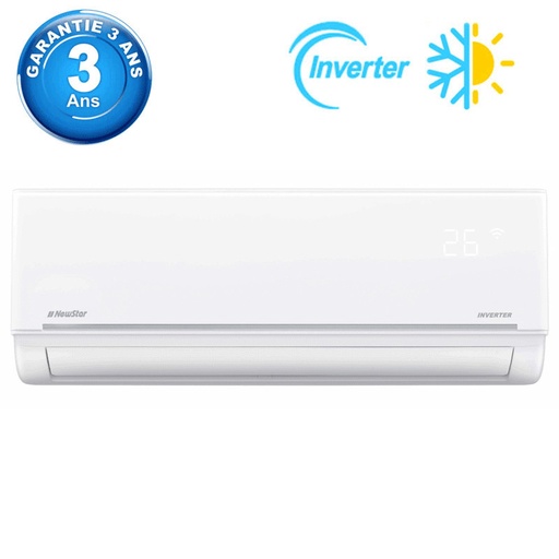 [NEWSTAR-INV024] Climatiseur NewStar 24000 BTU Inverter Chaud Froid Blanc