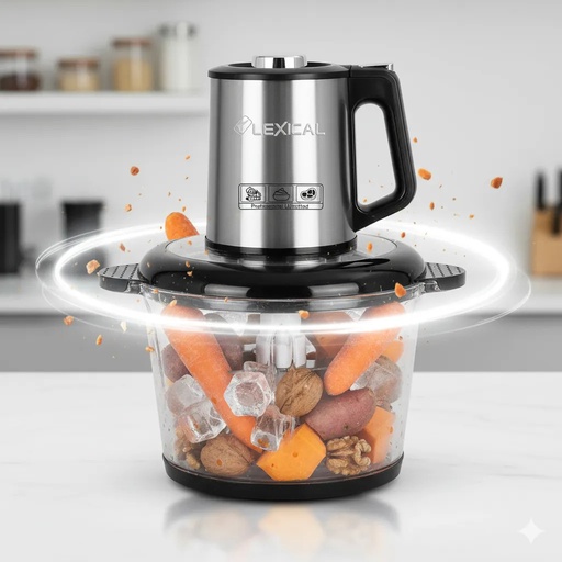 [LCH-1970] Hachoir Electrique En Verre Lexical LCH-1970 - 400 Watts - 3 Litres