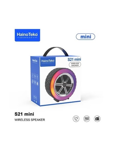 [HAINO-TEKO-S21MINI] Mini enceinte Bluetooth  portable Haino Teko  pour intérieur et extérieur Noir