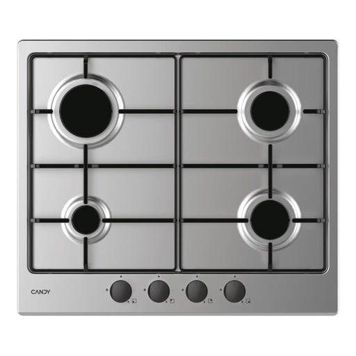 [CM6PBRX/4U2] Plaque De Cuisson Encastrable Candy CM6PBRX/4U2 4 Feux 60Cm- Silver