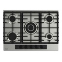 Plaque de cuisson Focus 5 Feux Fonte Inox 70 cm F.8003XS