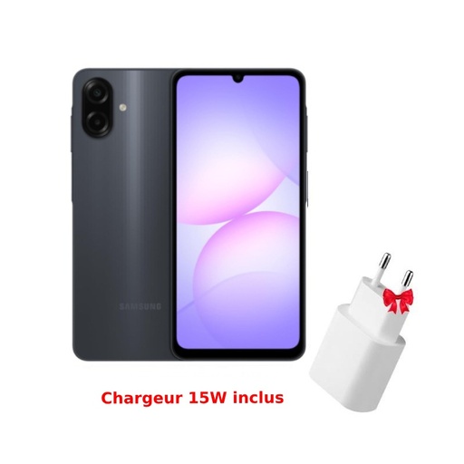 [GALAXY-A07-4-128-NOIR] Smartphone SAMSUNG GALAXY A07 TA 4Go 128Go - Noir