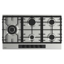 Plaque de cuisson FOCUS 5 Feux Fonte Inox 90 cm F.414X