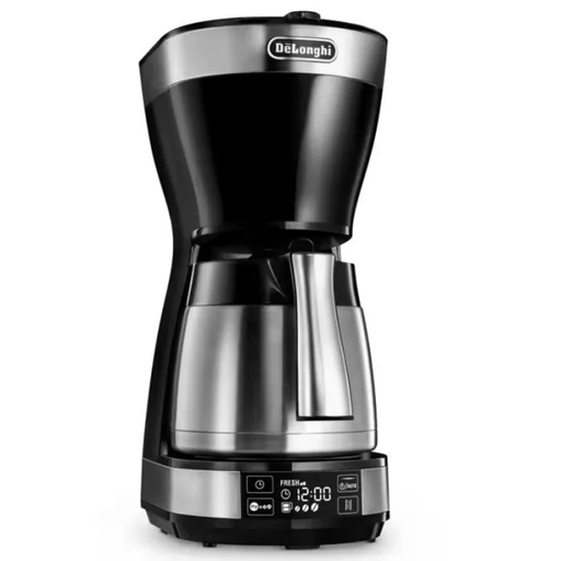 [ICM16731] Cafetière à Filtre Delonghi – 1200W, 1.25L ( ICM16731 )-Noir Acier Inoxydable