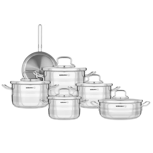 [A2051] Batterie de Cuisine Korkmaz Astron A2051 11 Pièces Inox