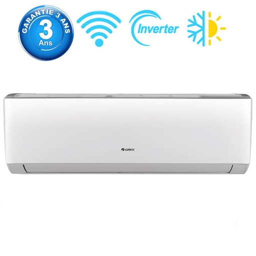 [CL18AWDXB-K6DNA1B] CLIMATISEUR GREE 18000BTU- R32-Tropicalisé Smart Inverter Chaud & Froid-Blanc