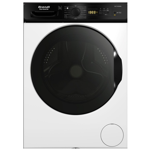 [BLF124QWBL] Lave Linge Frontal Inverter BRANDT BLF124QWBL 12kg - Blanc