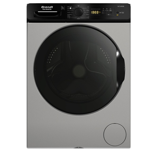 [BLF124QSBL] Lave Linge Frontal Inverter BRANDT BLF124QSBL 12kg - Silver