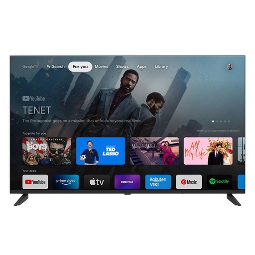 [TV50W3HQ] TV TELEFUNKEN 50" QLED W3HQ Google TV Full HD - Noir
